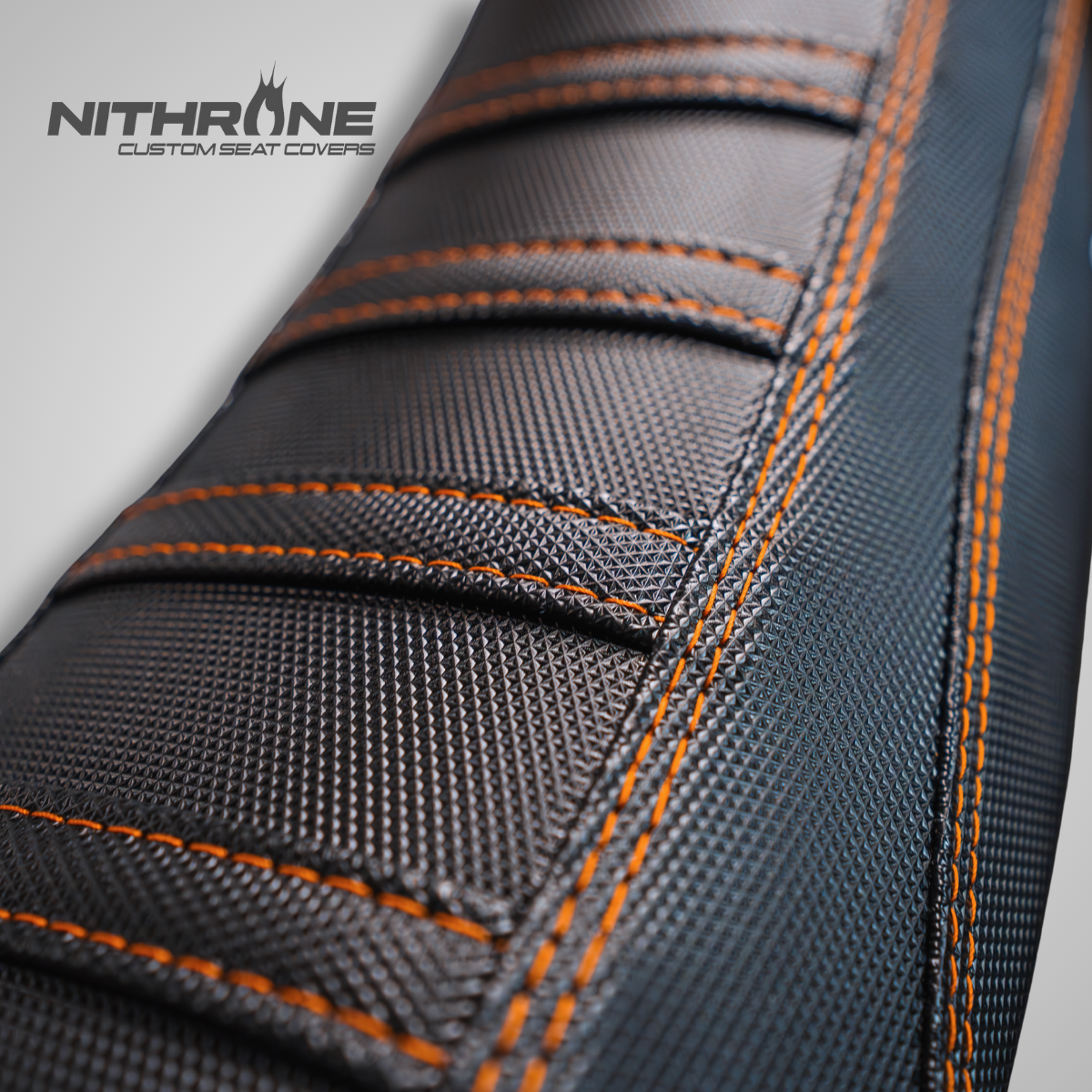 High-grip enduro seat cover with flame logo – Nithrone