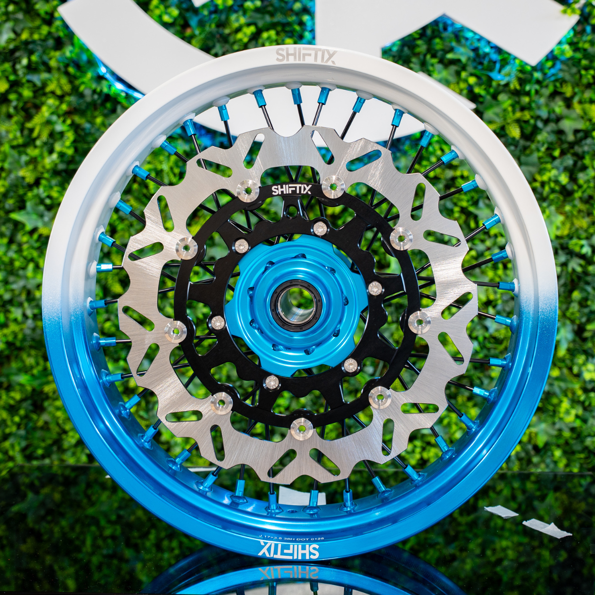 White / Light Blue - Wheel Set