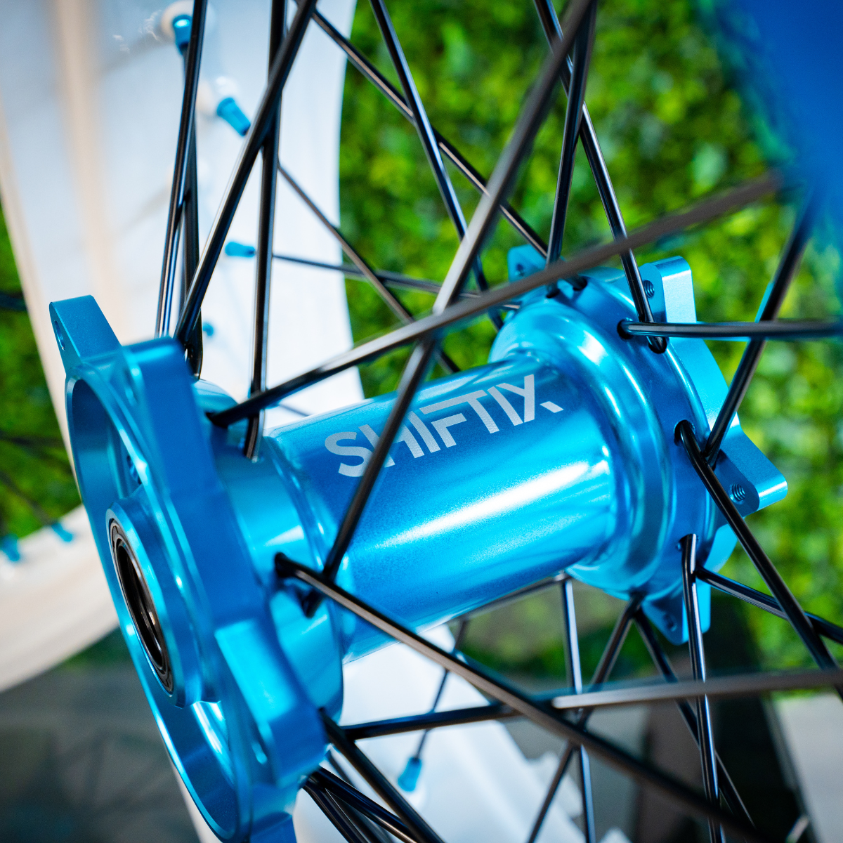 White / Light Blue - Wheel Set