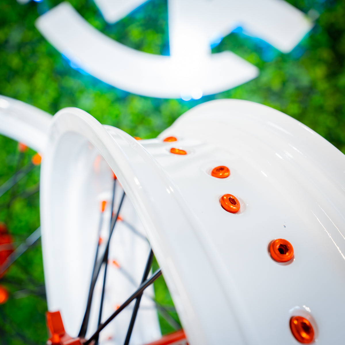 White / Orange - Wheel Set