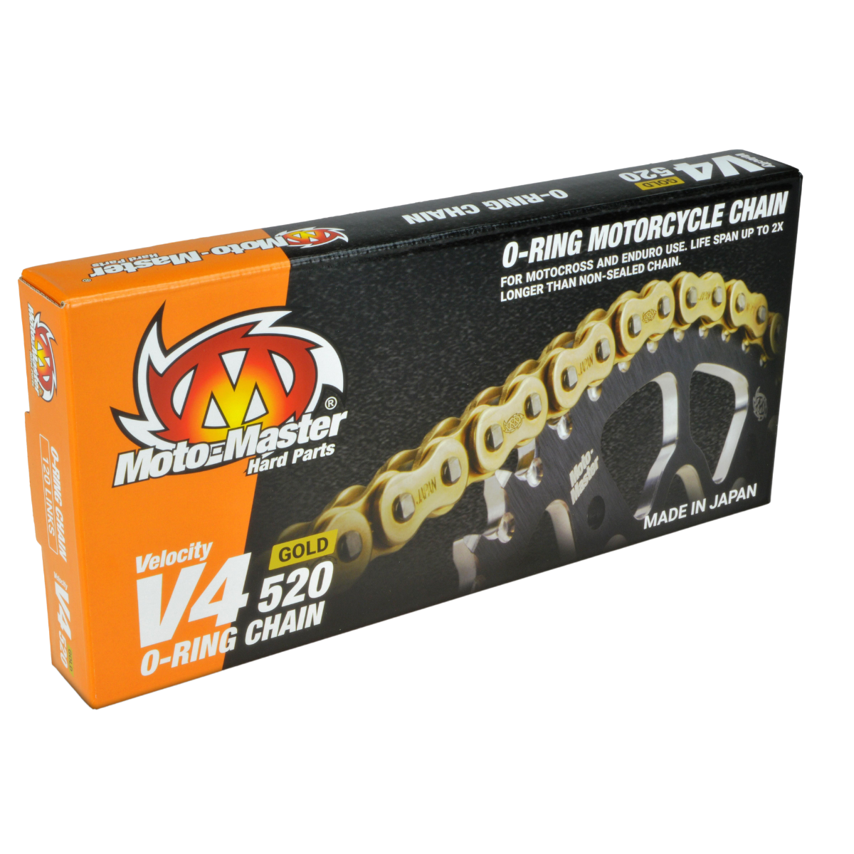 MotoMaster Chain V4-520G O-Ring – 120 Links with Clip