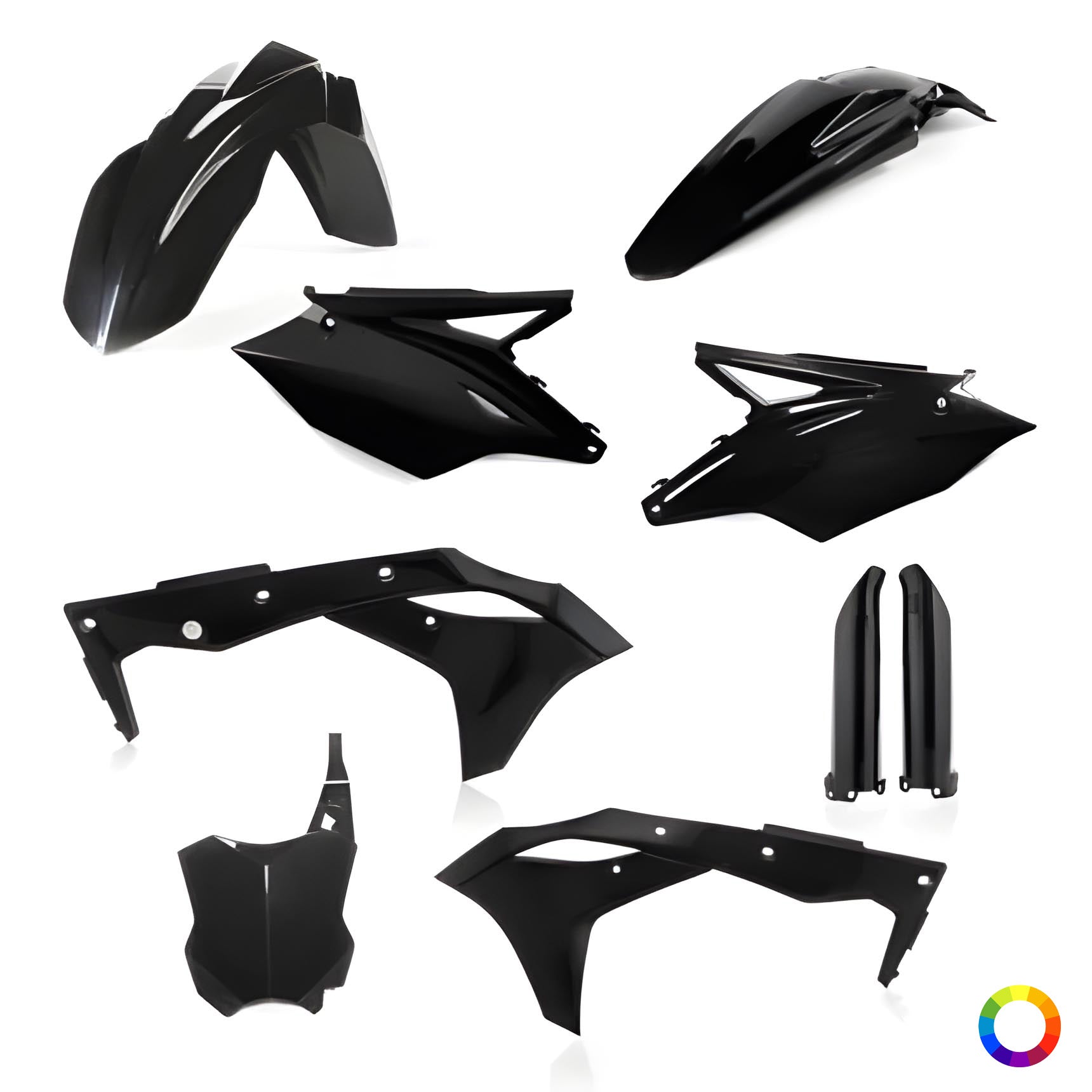 Full Plastics Kit Kawasaki KXF250 2017-2020
