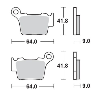 Moto-Master Racing GP Rear Brake pads (KTM/HUSQVARNA/GASGAS)